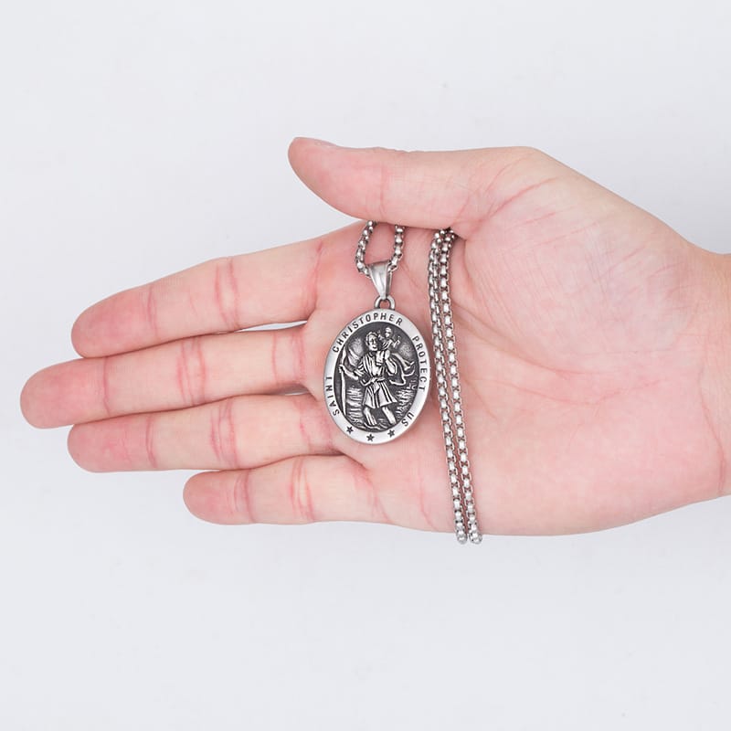ST. CHRISTOPHER MEDAL NECKLACE