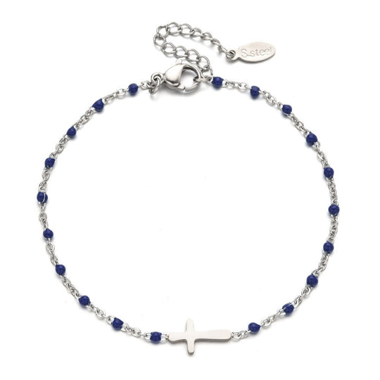 Delicate Minimalist Cross Bracelet