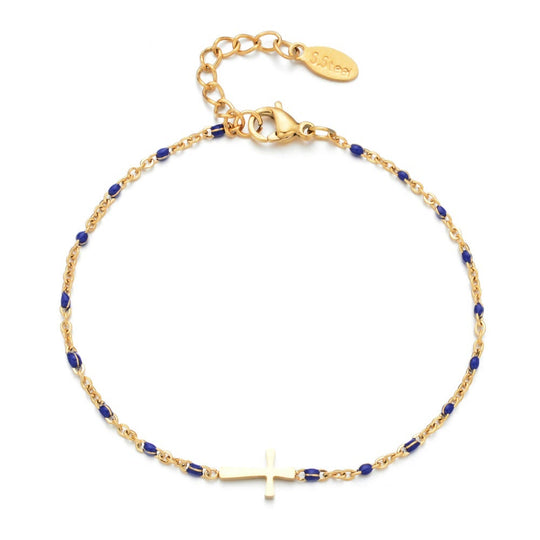 Delicate Minimalist Cross Bracelet