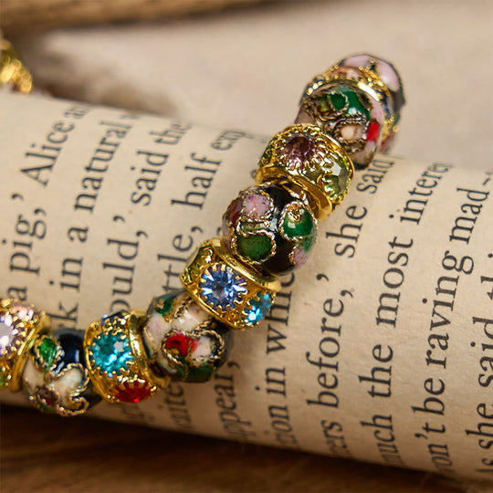 Handcrafted Cloisonné Beads Timeless Faith Bracelet: A Testament of Christ's Presence