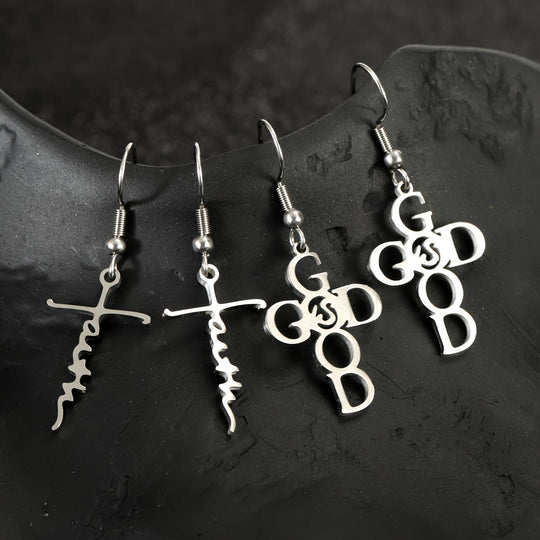 Cross & Grace Faith Earring: Delicate Belief for Daily Wear