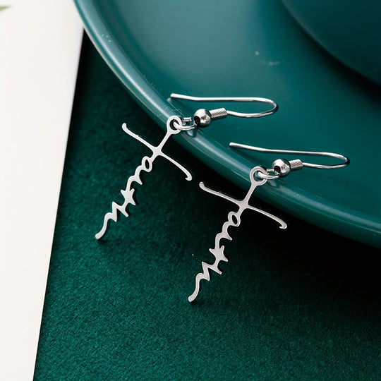 Cross & Grace Faith Earring: Delicate Belief for Daily Wear