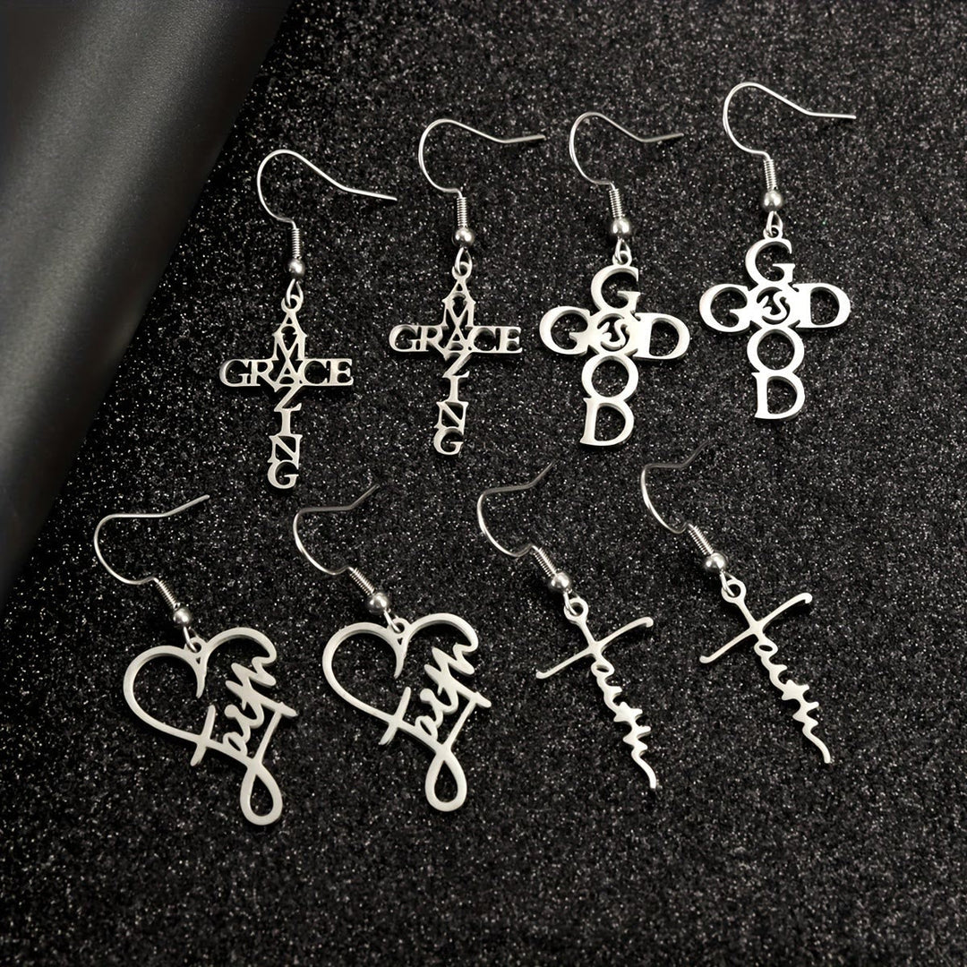 Cross & Grace Faith Earring: Delicate Belief for Daily Wear