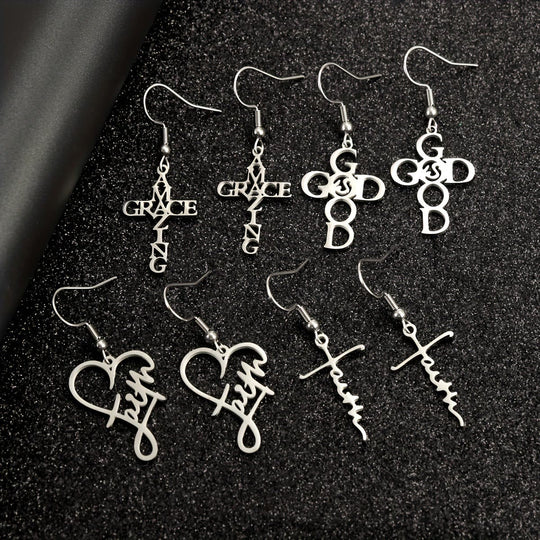 Cross & Grace Faith Earring: Delicate Belief for Daily Wear