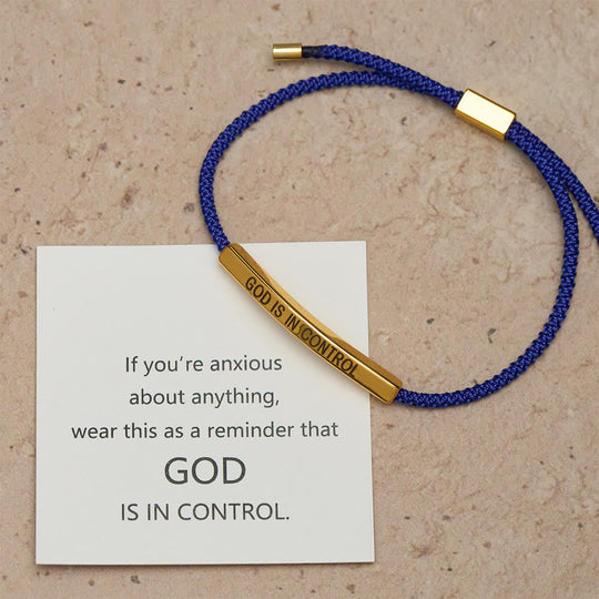 God Is in Control Faith Bracelet: A Symbol of Trust & Wedding Blessing