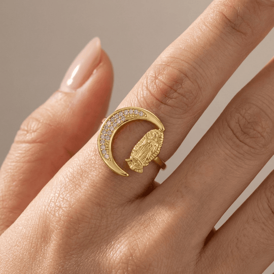 SILVER FAITH TRINITY RING - (ADJUSTABLE)