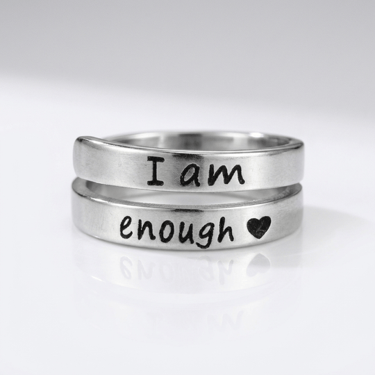 I AM ENOUGH RING - (ADJUSTABLE)