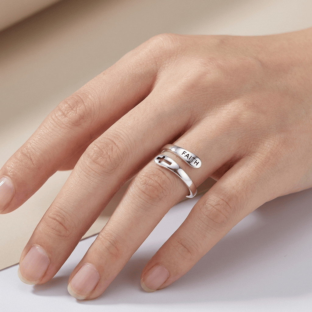 SACRED FAITH RING - (ADJUSTABLE)