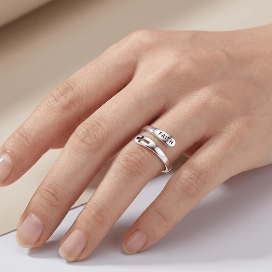 SACRED FAITH RING - (ADJUSTABLE)
