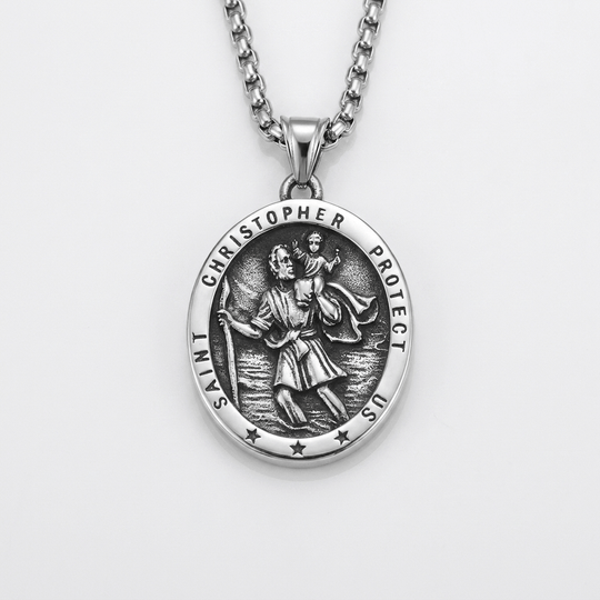ST. CHRISTOPHER MEDAL NECKLACE