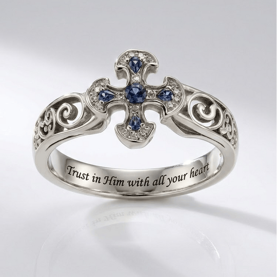 TRUST IN HIM WITH ALL YOUR HEART RING