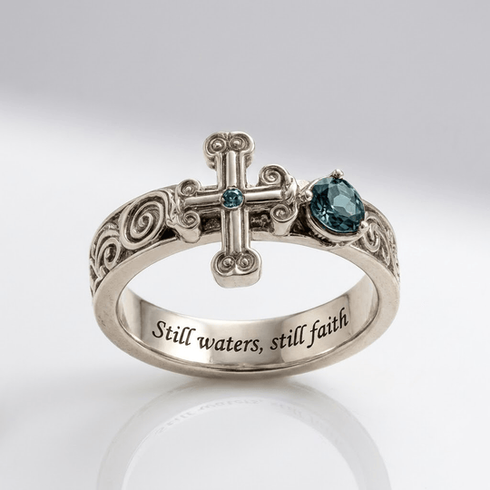 STILL WATERS, STILL FAITH RING
