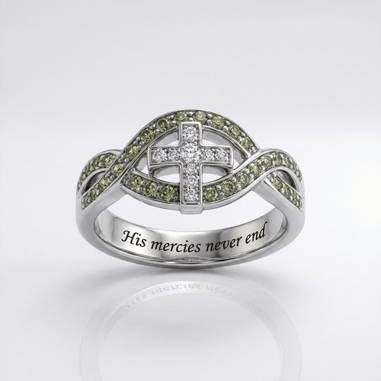 HIS MERCIES NEVER END RING