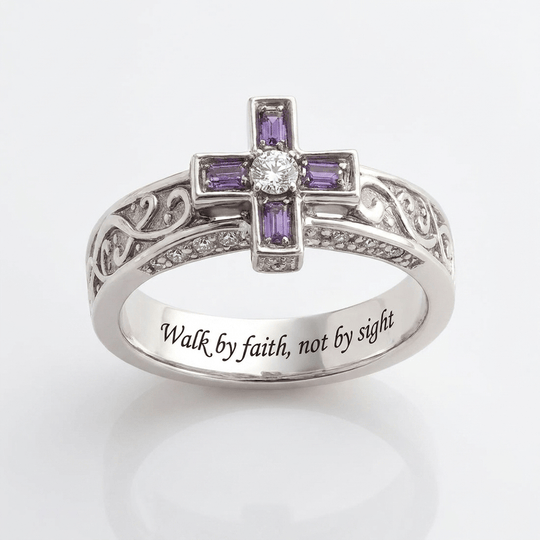 WALK BY FAITH NOT BY SIGHT RING