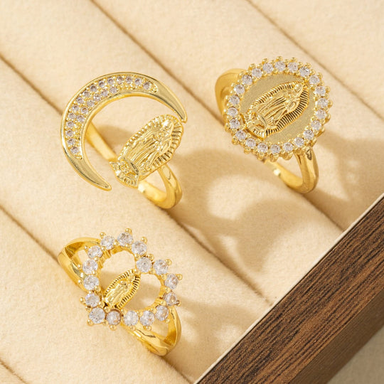 SILVER FAITH TRINITY RING - (ADJUSTABLE)
