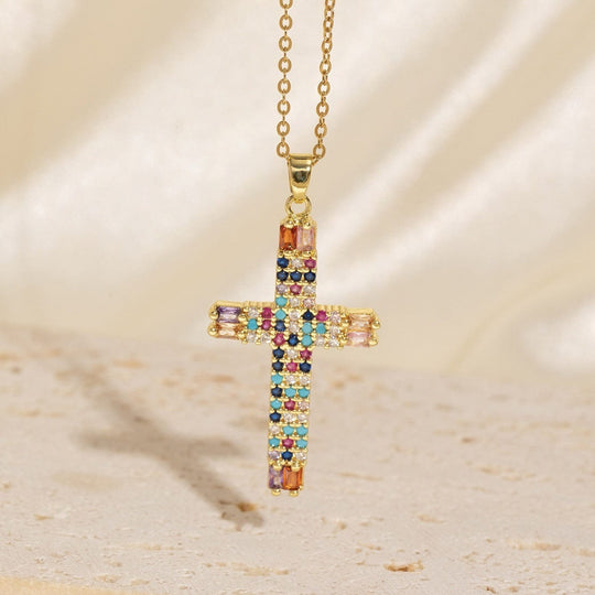 ZIRCON CROSSES DESIGNER NECKLACES