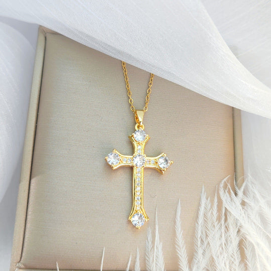 LUXURY LIGHT CROSS NECKLACE