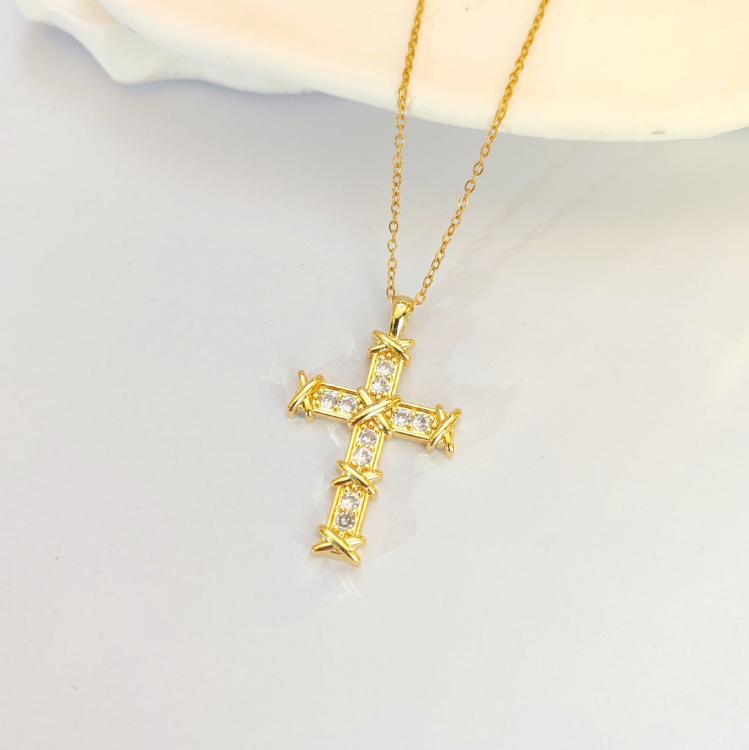 LUXURY LIGHT CROSS NECKLACE