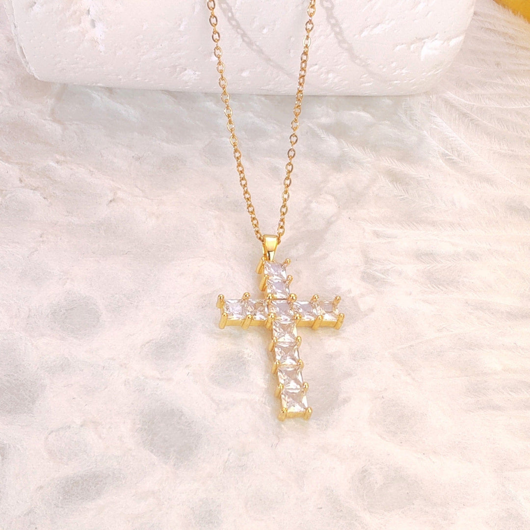LUXURY LIGHT CROSS NECKLACE