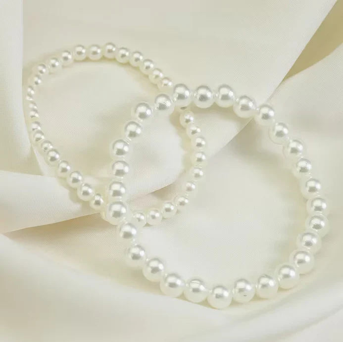 Pearlux Pearl Bracelet Duo Set