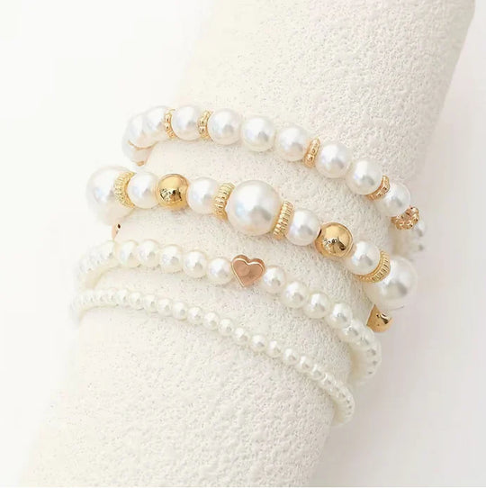 Pearlux Pearl Bracelet Set of Four