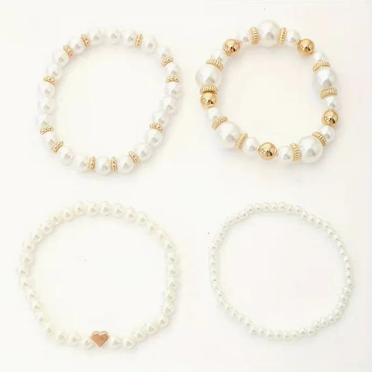 Pearlux Pearl Bracelet Set of Four
