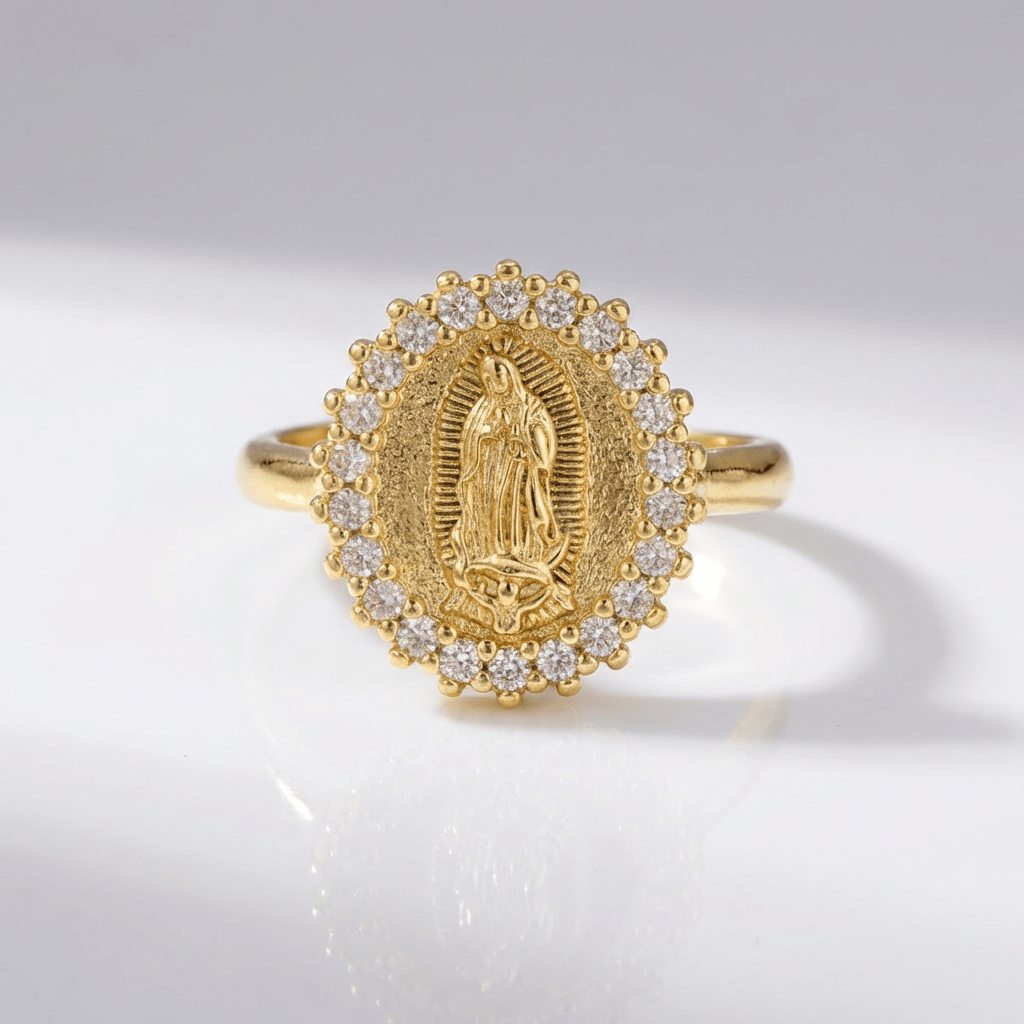 SILVER FAITH TRINITY RING - (ADJUSTABLE)