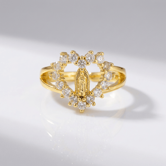 SILVER FAITH TRINITY RING - (ADJUSTABLE)