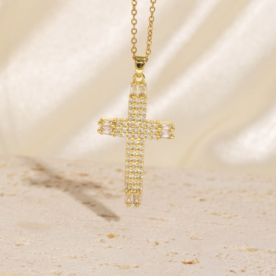 ZIRCON CROSSES DESIGNER NECKLACES