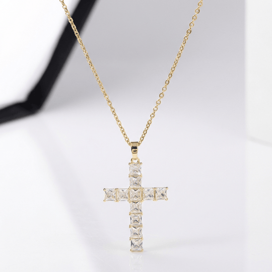 LUXURY LIGHT CROSS NECKLACE