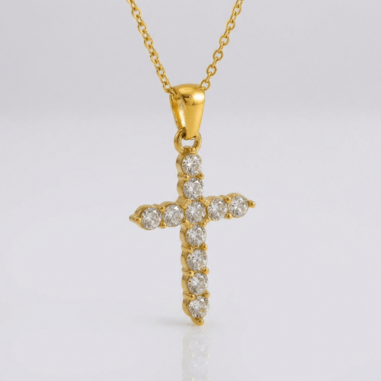 SPARKLE CROSS NECKLACE